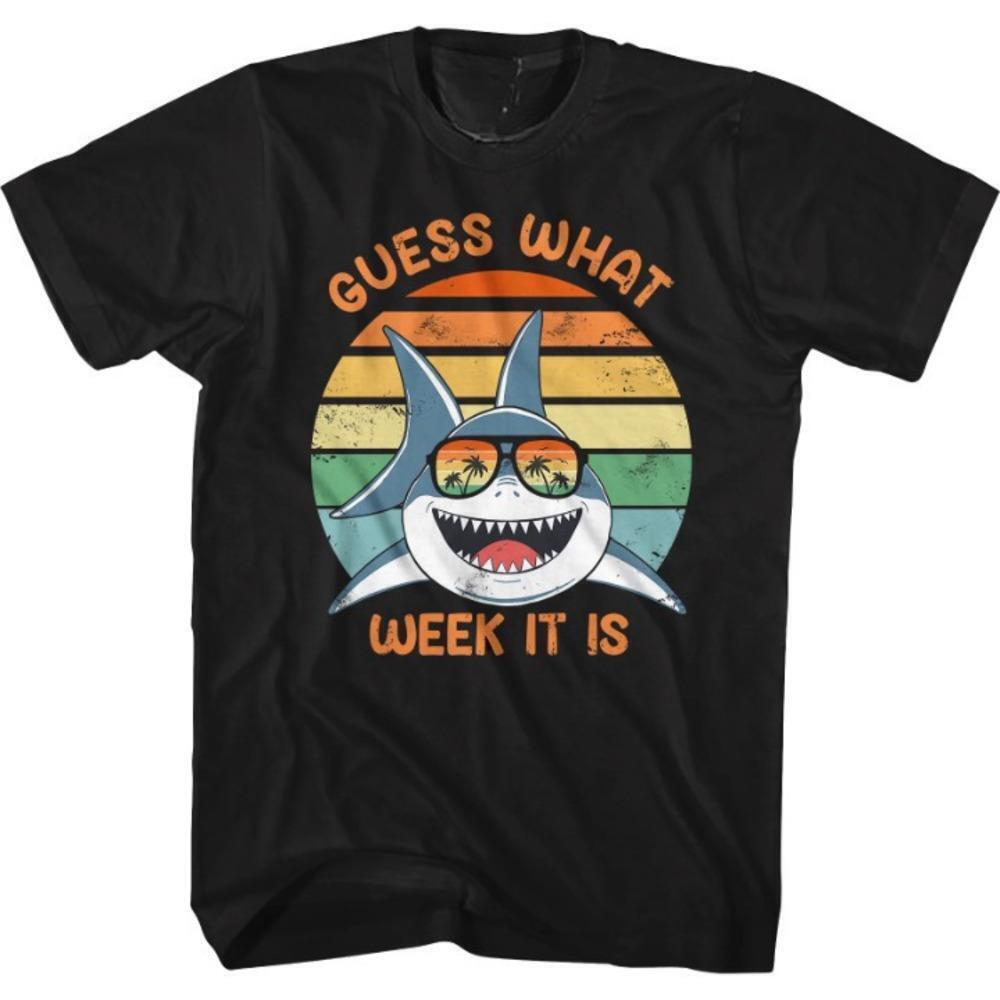 Guess What Week It Is Shark Week Retro Tv Fan Unisex Tee TShirt
